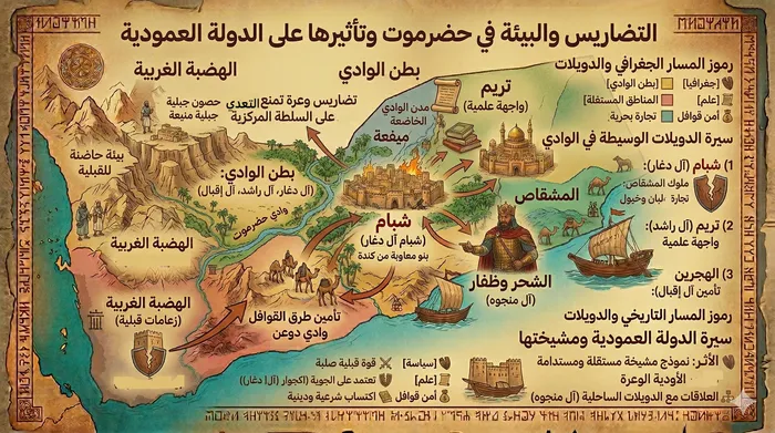 التضاريس والبيئة وتأثيرها على الدولة العمودية