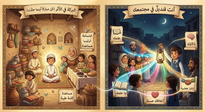 البركة في الأثر، وأنت قنديل في مجتمعك