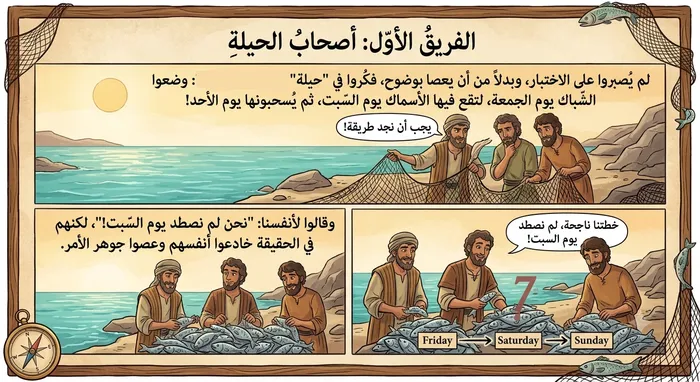 الفريق الأول: أصحاب الحيلة